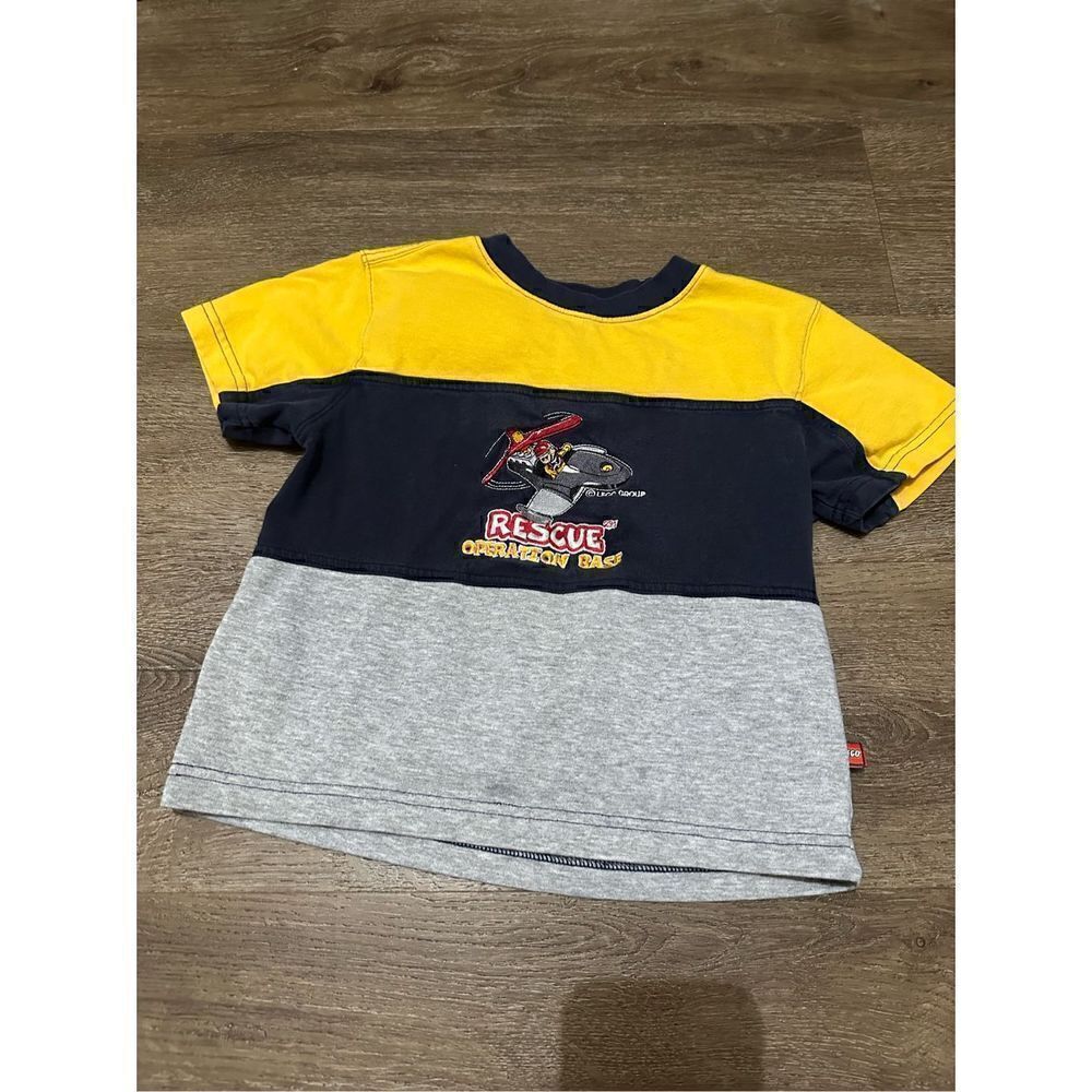 Vintage Lego Rescue Operation Helicopter Embroidered Logo Kids Size 4T